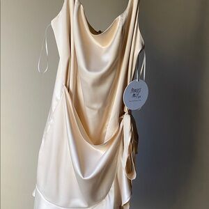 Princess Polly Champagne Mini Dress
